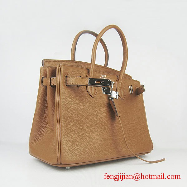 Hermes Birkin 30cm Togo Leather Bag Light Coffee 6088 Hermes Birkin 30cm Togo Leather Bag Light Coffee 6088